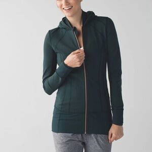 Lululemon Daily Practice Jacket Dark Fuel Green Women’s